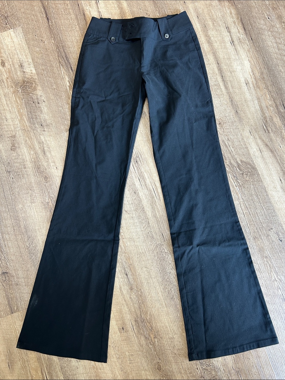Tiger Mist Black Flare Wide-Leg pants